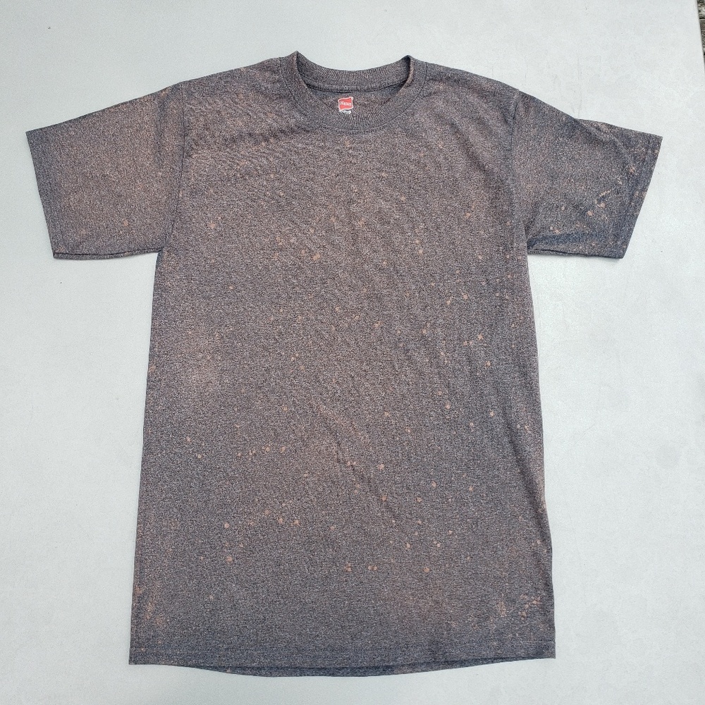 Unisex S Heather Grey - Bleach Washed Tee